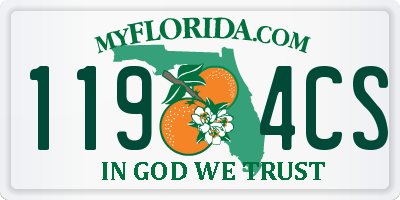 FL license plate 1194CS