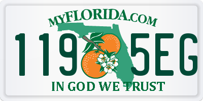 FL license plate 1195EG