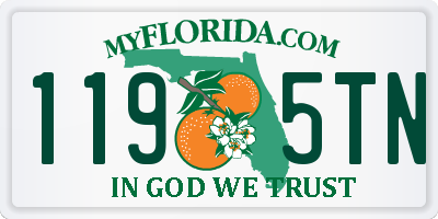 FL license plate 1195TN