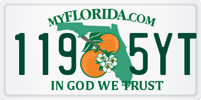 FL license plate 1195YT