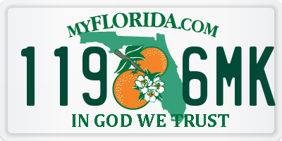 FL license plate 1196MK