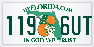 FL license plate 1196UT