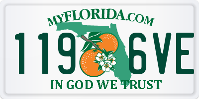 FL license plate 1196VE