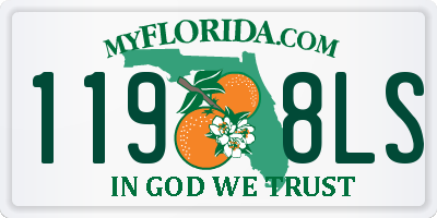 FL license plate 1198LS
