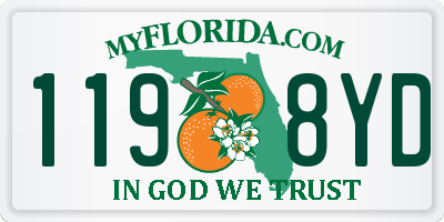 FL license plate 1198YD