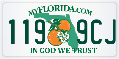 FL license plate 1199CJ