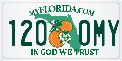 FL license plate 1200MY