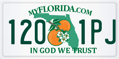 FL license plate 1201PJ