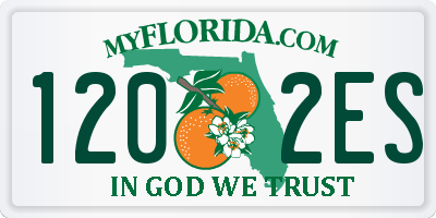 FL license plate 1202ES