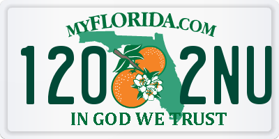 FL license plate 1202NU