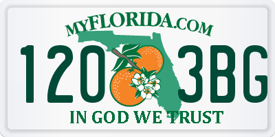 FL license plate 1203BG