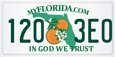 FL license plate 1203EO