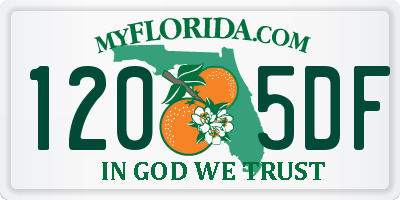 FL license plate 1205DF