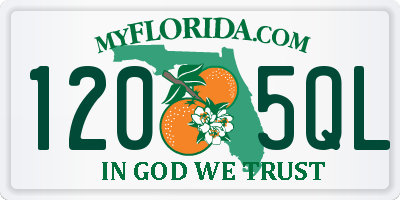 FL license plate 1205QL