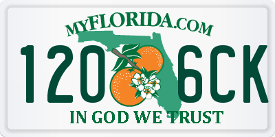 FL license plate 1206CK