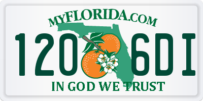 FL license plate 1206DI
