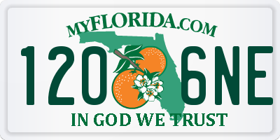 FL license plate 1206NE