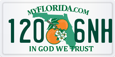 FL license plate 1206NH