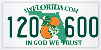 FL license plate 1206OO