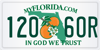 FL license plate 1206OR