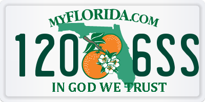 FL license plate 1206SS
