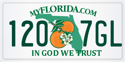 FL license plate 1207GL