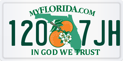 FL license plate 1207JH