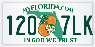 FL license plate 1207LK