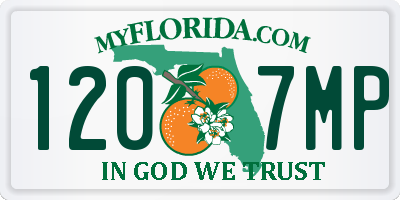 FL license plate 1207MP