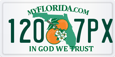 FL license plate 1207PX