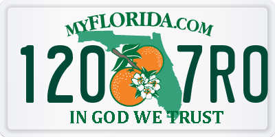 FL license plate 1207RO