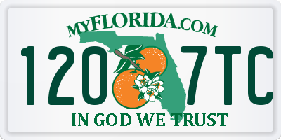 FL license plate 1207TC