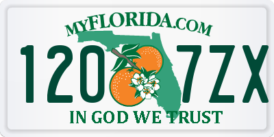 FL license plate 1207ZX