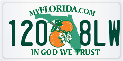 FL license plate 1208LW