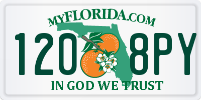 FL license plate 1208PY