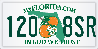 FL license plate 1208SR