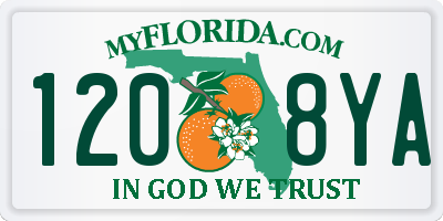 FL license plate 1208YA