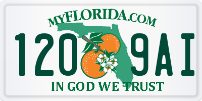 FL license plate 1209AI