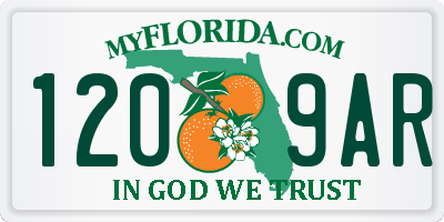 FL license plate 1209AR