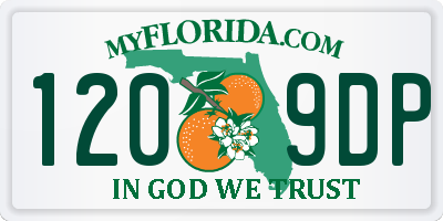 FL license plate 1209DP