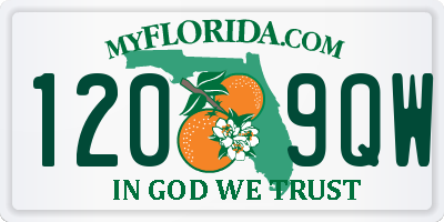 FL license plate 1209QW