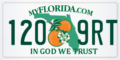 FL license plate 1209RT