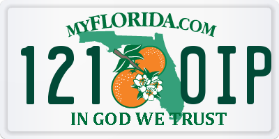FL license plate 1210IP