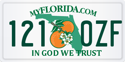 FL license plate 1210ZF