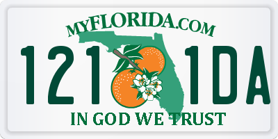 FL license plate 1211DA