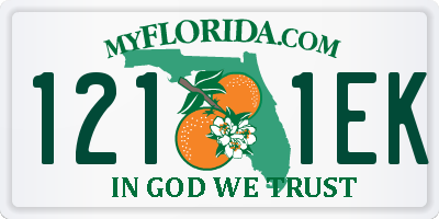FL license plate 1211EK