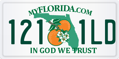 FL license plate 1211LD