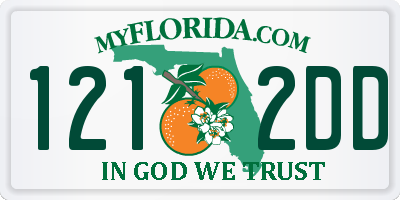 FL license plate 1212DD