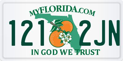FL license plate 1212JN