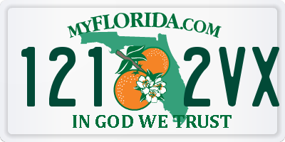 FL license plate 1212VX